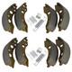 200 X 50mm Alko Type Trailer Brake Shoes For 4 X Brake Drums Twin Axle