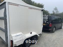 2001 Box Trailer TowaVan TwinAxle with drop down ramp door