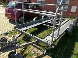 2003 Brian James Twin axle car Trailer Transporter with tyre rack