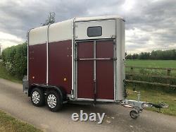 2003 Burgundy Ifor Williams HB401R single /Mare & Foal twin axle Horse trailer