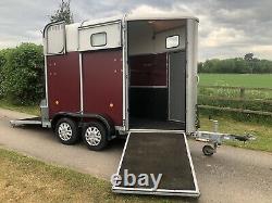 2003 Burgundy Ifor Williams HB401R single /Mare & Foal twin axle Horse trailer