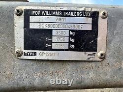 2005 Ifor Williams GP126GM Twin Axle Plant Trailer 3500kg