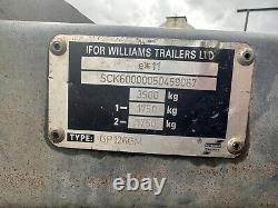 2005 Ifor Williams GP126GM Twin Axle Plant Trailer 3500kg REFURBISHED