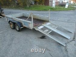 2007 Bateson 2000 kg 8 x 5 Twin axle trailer ramp back door sides 2 ton