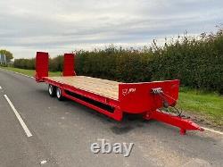 2012 Jpm 27ft Twin Axle Low Loader Plant Machinery Trailer On Air Brakes