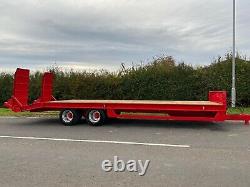 2012 Jpm 27ft Twin Axle Low Loader Plant Machinery Trailer On Air Brakes
