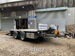 2014 iFor Williams LM106G Twin Axle Flatbed Trailer FSH Lockers Winch Ramps Lock