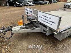 2014 iFor Williams LM106G Twin Axle Flatbed Trailer FSH Lockers Winch Ramps Lock