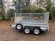 2016 Indespension Twin Axle 8x4 2700kg Mesh Cage Side Plant Trailer Ramp Vgc
