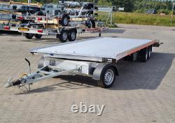 2022 Aluminium Turntable Twin Car Double Transport Trailer, Two Cars Tri Axle