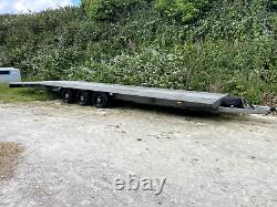 2022 Twin 2 Car Double Transport Trailer, Two Cars Tri Axle