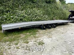 2022 Twin 2 Car Double Transport Trailer, Two Cars Tri Axle