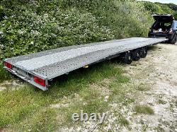 2022 Twin 2 Car Double Transport Trailer, Two Cars Tri Axle