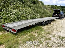 2022 Twin 2 Car Double Transport Trailer, Two Cars Tri Axle