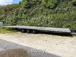 2022 Twin 2 Car Double Transport Trailer, Two Cars Tri Axle