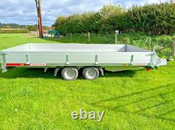 2025 Ex-Demo CRH CP4021/2 Flatbed Trailer 13ft 2in x 7ft Twin Axle 3,000kg