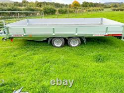 2025 Ex-Demo CRH CP4021/2 Flatbed Trailer 13ft 2in x 7ft Twin Axle 3,000kg