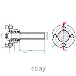 20x10.00-8 Twin Axle ATV Quad Trailer Kit 4 wheels Axles & Swivel Hitch 1800kgs