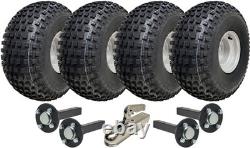 22x11.00-8 Twin Axle Knobby ATV Quad Trailer Kit Tow Hitch Road Legal Load 620kg