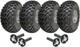 22x11.00-8 Twin Axle Utility Atv Quad Trailer Kit Wheels Axles Capacity 1800kgs