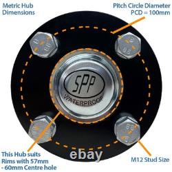 22x11.00-8 Twin Axle Utility ATV Quad Trailer Kit Wheels Axles Capacity 1800kgs