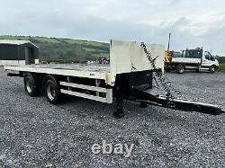 23ft Cartwright 18t twin axle flat trailer air brakes bale trailer plant trailer