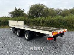 23ft Cartwright 18t twin axle flat trailer air brakes bale trailer plant trailer