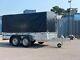 2700kg 10'x5' Twin Axle Braked Trailer With High Frame & Cover 300x150x135cm