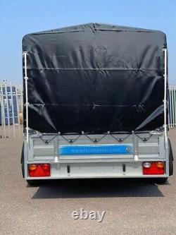 2700kg 10'x5' TWIN AXLE BRAKED TRAILER with High Frame & Cover 300x150x135cm
