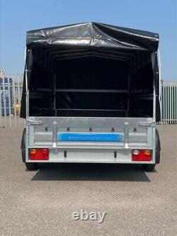 2700kg 10'x5' TWIN AXLE BRAKED TRAILER with High Frame & Cover 300x150x135cm