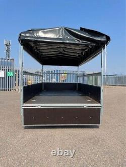 2700kg 10'x5' TWIN AXLE BRAKED TRAILER with High Frame & Cover 300x150x135cm