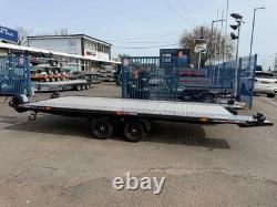 2700kg Tiltbed Car Trailer Twin Axle 15ft x 7.1ft 4.5m x 2.2m BLACK EDITION