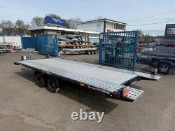 2700kg Tiltbed Car Trailer Twin Axle 15ft x 7.1ft 4.5m x 2.2m BLACK EDITION