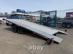 2700kg Tiltbed Car Trailer Twin Axle 15ft x 7.1ft 4.5m x 2.2m BLACK EDITION