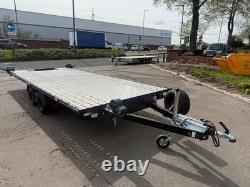 2700kg Tiltbed Car Trailer Twin Axle 15ft x 7.1ft 4.5m x 2.2m BLACK EDITION