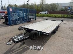 2700kg Tiltbed Car Trailer Twin Axle 15ft x 7.1ft 4.5m x 2.2m BLACK EDITION