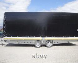 3.5 tonne trailer, twin axle, curtain/drop side trailer, just three months old