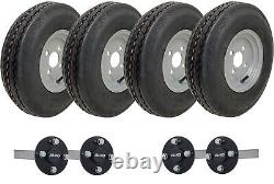 4.80/4.00-8 Twin Axle Trailer Kit High Speed Road Legal Wheels & ALKO Stub Axles