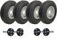 4.80/4.00-8 Twin Axle Trailer Kit High Speed Road Legal Wheels & Alko Stub Axles