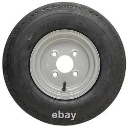 4.80/4.00-8 Twin Axle Trailer Kit High Speed Road Legal Wheels Hub & Stub Axles