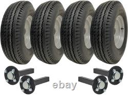 5.00-10 High Speed Twin Axle Trailer Kit Road Legal Four Wheels & Axles 750kgs