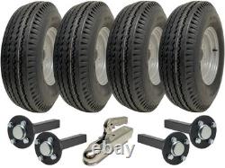 5.00-10 High Speed Twin Axle Trailer Kit Road Legal Wheels, Axles & Hitch 75