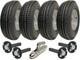 5.00-10 High Speed Twin Axle Trailer Kit Road Legal Wheels, Axles & Hitch 75