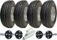 5.00-10 High Speed Twin Axle Trailer Kit Road Legal Wheels, Axles & Hitch 750kgs