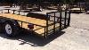 6 4 X 16 Double Axle Dovetail Utility Trailer