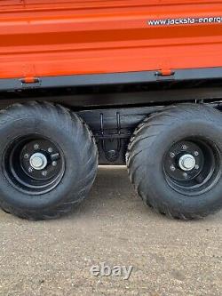 6 Ton TWIN AXLE Jacksta Farm Trailer Drop Side Tipping 2 way rear gate, brakes