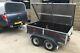 6'x 4'twin Axle Car Trailer With Hinged Alloy Cover No Vat Good Tyres & Spare