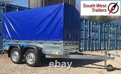 8'8 x 4'1 TWIN AXLE TRAILER with High Frame & Cover 263x125x135cm