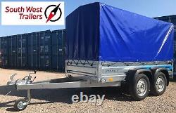 8'8 x 4'1 TWIN AXLE TRAILER with High Frame & Cover 263x125x135cm