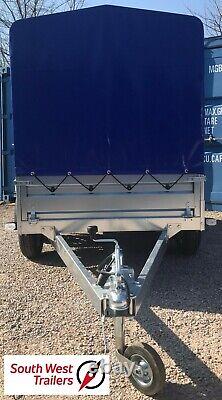 8'8 x 4'1 TWIN AXLE TRAILER with High Frame & Cover 263x125x135cm